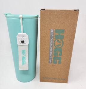 Summer 24oz Slim Tumbler Duo lid with Strap