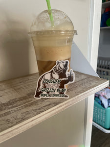 Grizzly Espresso Sticker