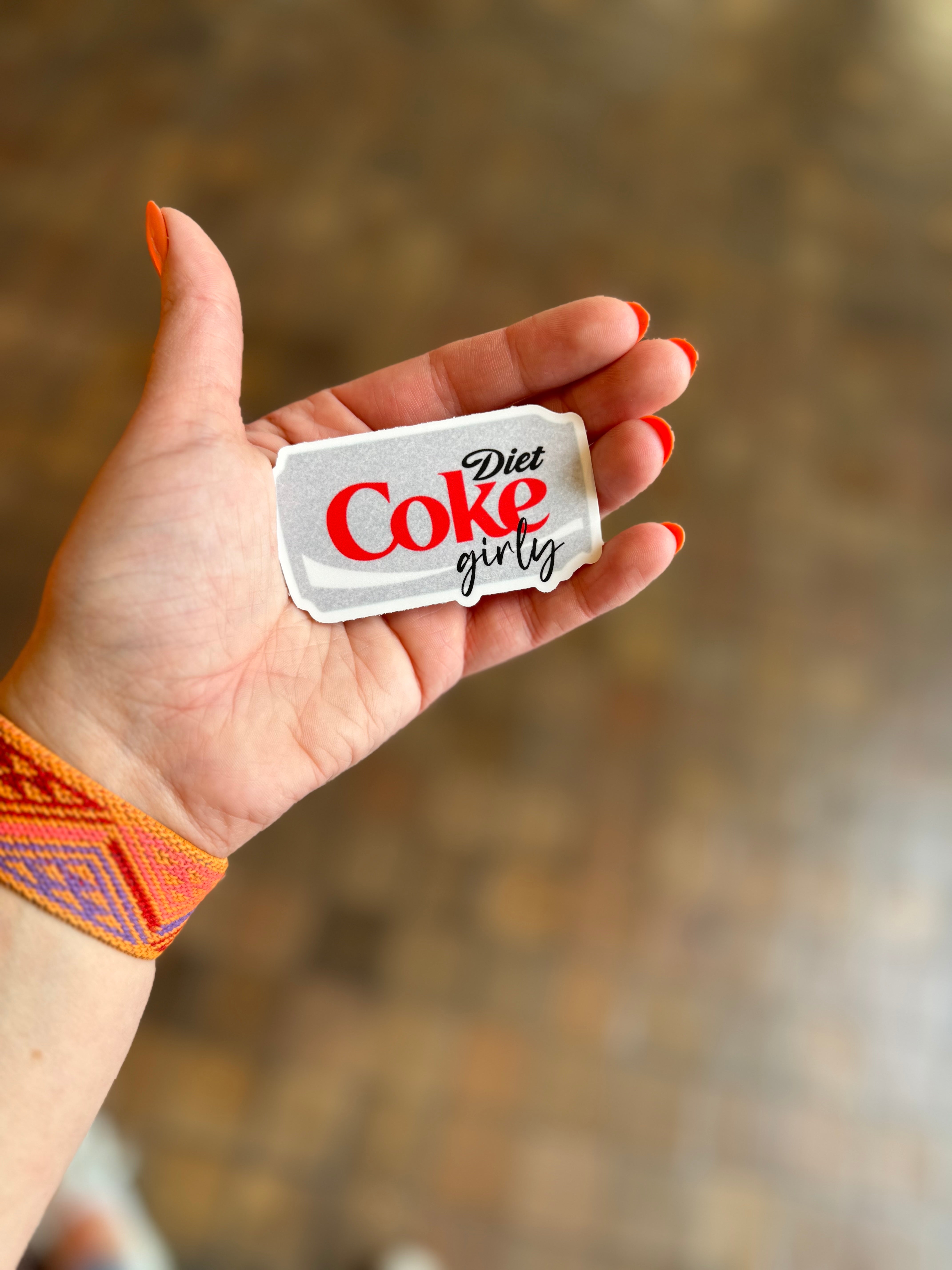 Diet Coke Girly Sticker